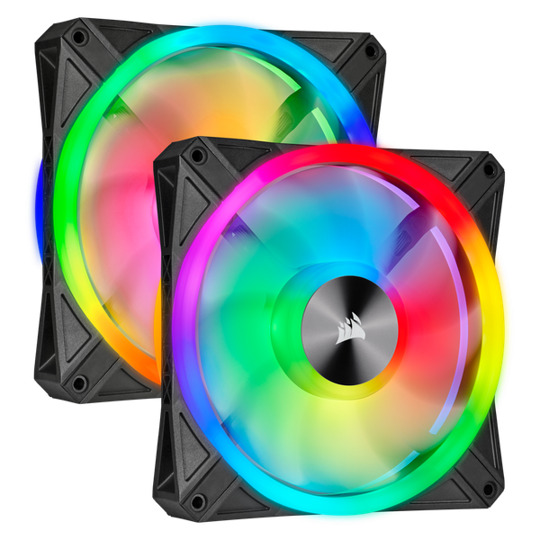 Bộ 2 quạt Corsair QL140 PRO RGB LED kèm Node Core (CO-9050100-WW)