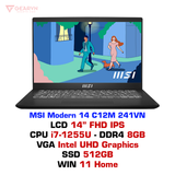  Laptop MSI Modern 14 C12M 241VN 