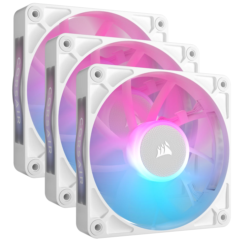 Bộ 3 Quạt Corsair Icue Link Rx120 Rgb White (Co - 9051022 - Ww)