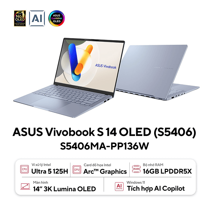 Laptop Asus Vivobook S 14 Oled S5406Ma - Pp136W 