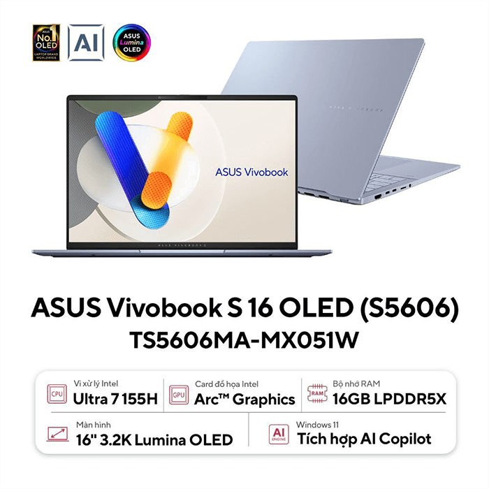 Laptop Asus Vivobook S 16 Oled S5606Ma - Mx051W 