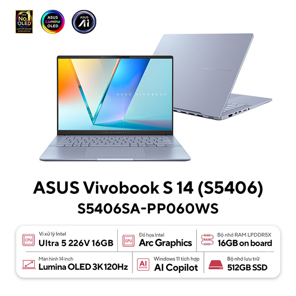 Laptop ASUS Vivobook S 14 S5406SA PP060WS