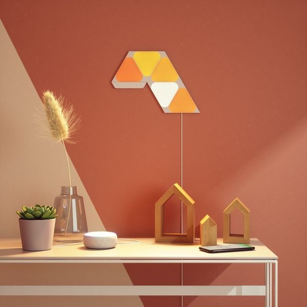  Đèn thông minh Nanoleaf Shapes Tam Giác Mini 10 miếng (Bộ mở rộng) (NL48-1001TW-10PK) 