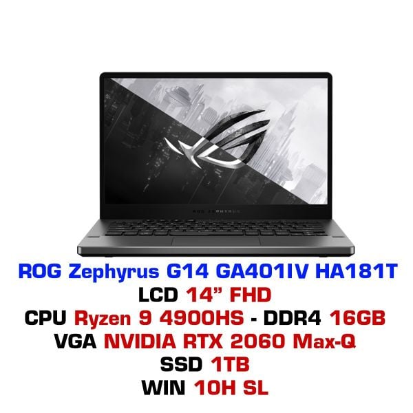  Laptop Gaming ASUS ROG Zephyrus G14 GA401IV HA181T 