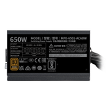  Nguồn máy tính Cooler Master MWE 650 - 80 Plus Bronze - V3 230V (650W) 