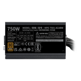  Nguồn máy tính Cooler Master MWE 750 - 80 Plus Bronze - V3 230V (750W) 