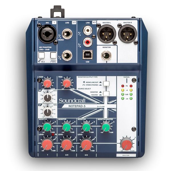  Mixer Soundcraft Notepad 5 