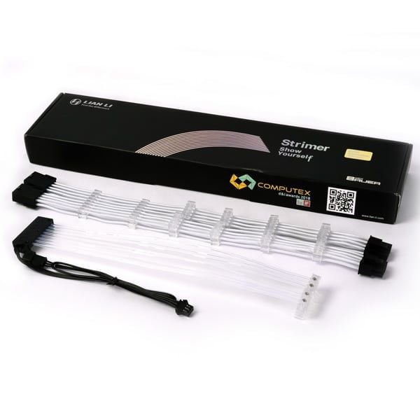 Dây nguồn bọc lưới Lian Li Strimer RGB 8 Pin VGA
