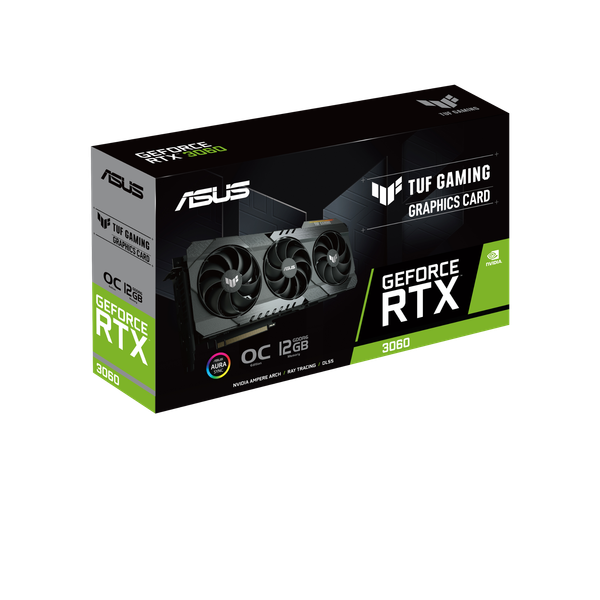  Card màn hình ASUS TUF Gaming GeForce RTX 3060 OC Edition 12GB V2 (TUF-RTX3060-O12G-V2-GAMING) 