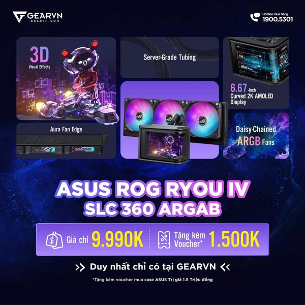  Tản nhiệt AIO ASUS ROG Ryuo IV SLC 360 ARGB 