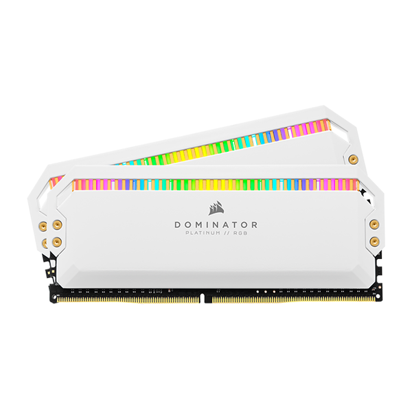  Ram Corsair Dominator 32GB (2x16GB) RGB 3200 White (CMT32GX4M2E3200C16W) 