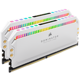  Ram Corsair Dominator 32GB (2x16GB) RGB 3200 White (CMT32GX4M2E3200C16W) 