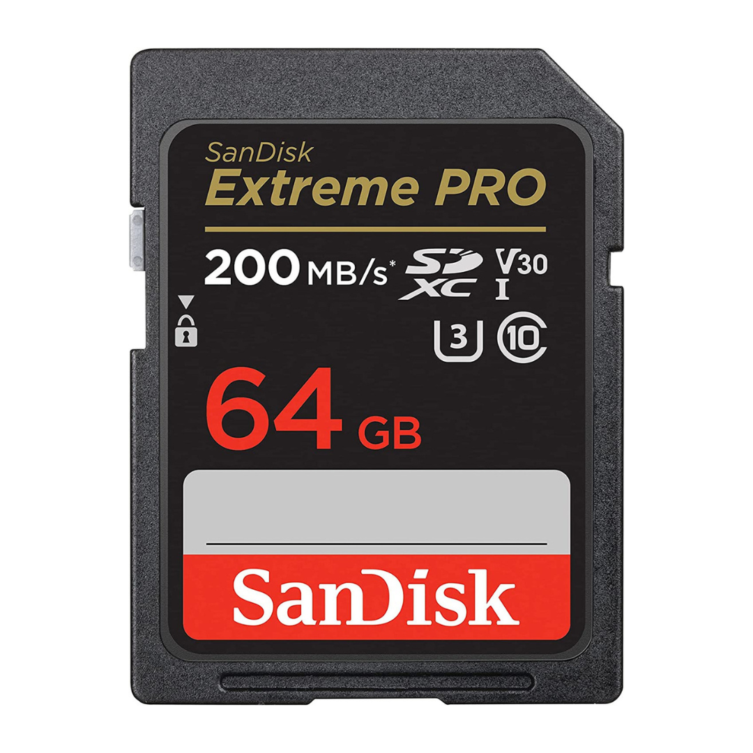 Thẻ Nhớ Sandisk Sdxc Extreme Pro U3 V30 64Gb 200Mb/S (Sdsdxxu - 064G - Gn4In)