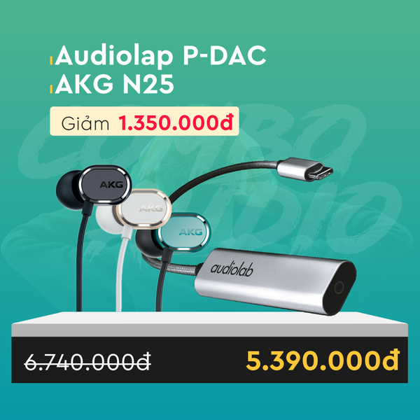  Combo thiết bị giải mã Audiolab P-DAC + tai nghe AKG N25 