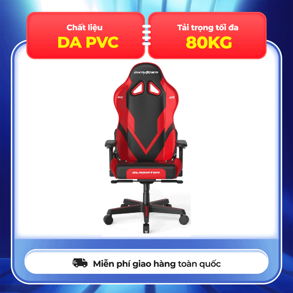  Ghế chơi game DXRacer G Series GB001/NR (Đen đỏ) 