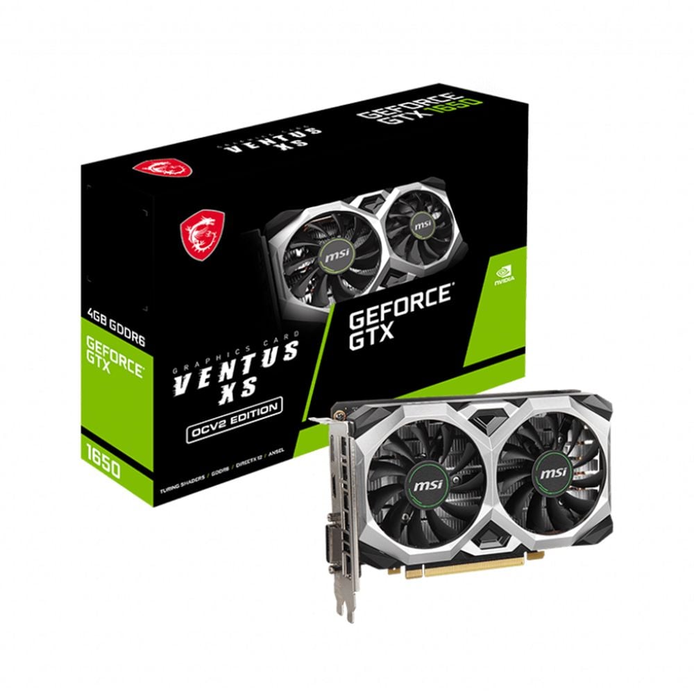 Card màn hình MSI GeForce GTX 1650 D6 Ventus XS 4GB OC V2