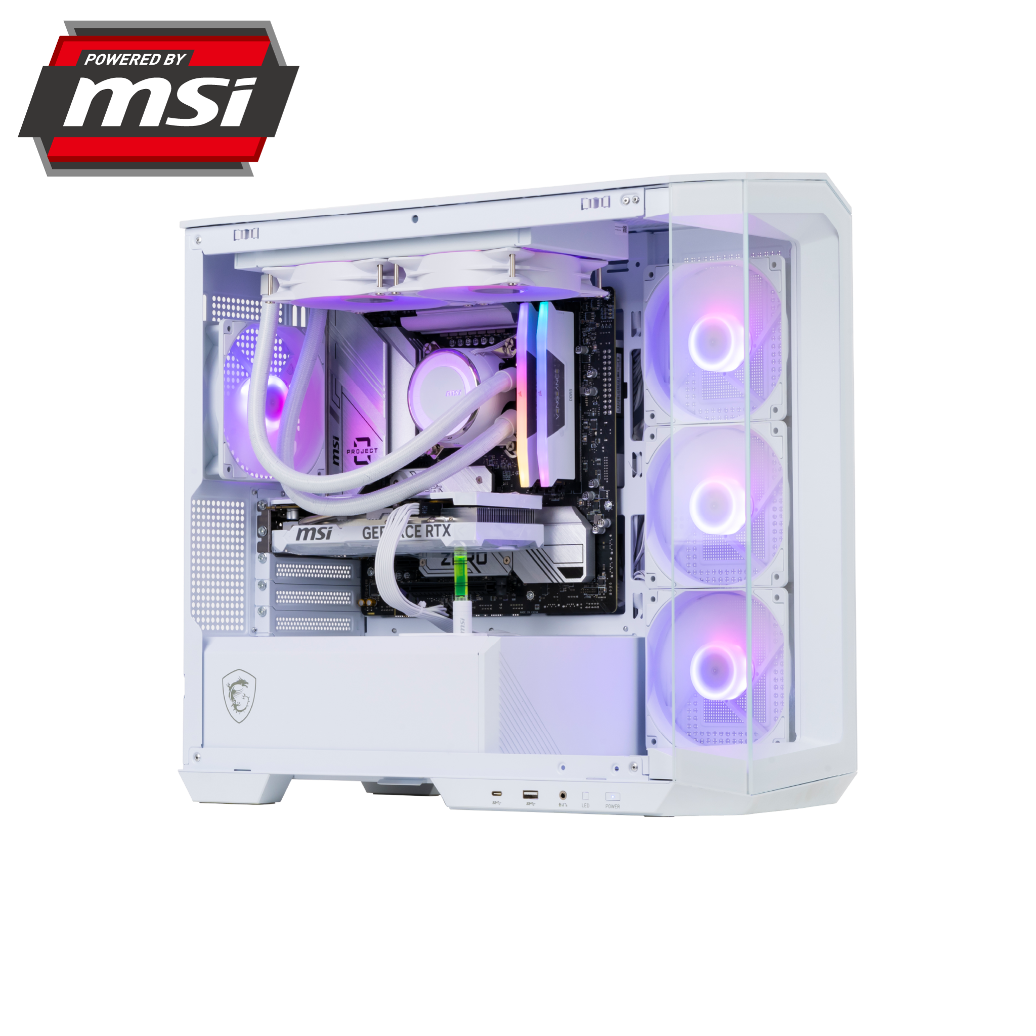 Pc Gvn X Msi Project Zero White (Intel I5 - 14400F/ Vga Rtx 4060)