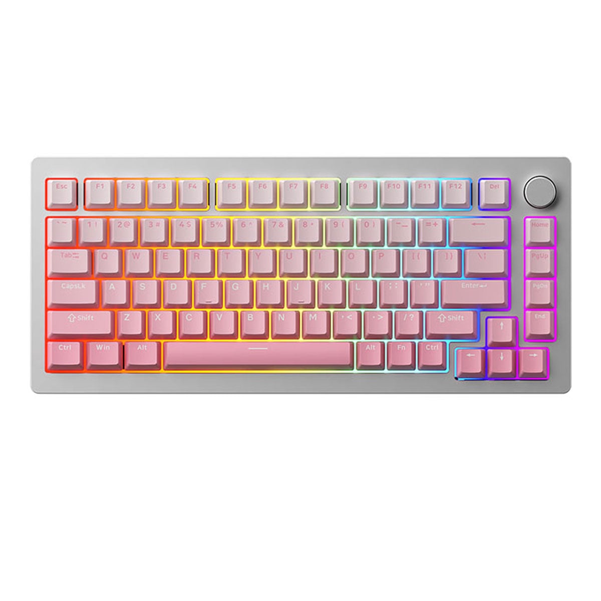 Bàn phím MonsGeek M1 QMK Silver AKKO Switch v3 Cream Yellow Pro