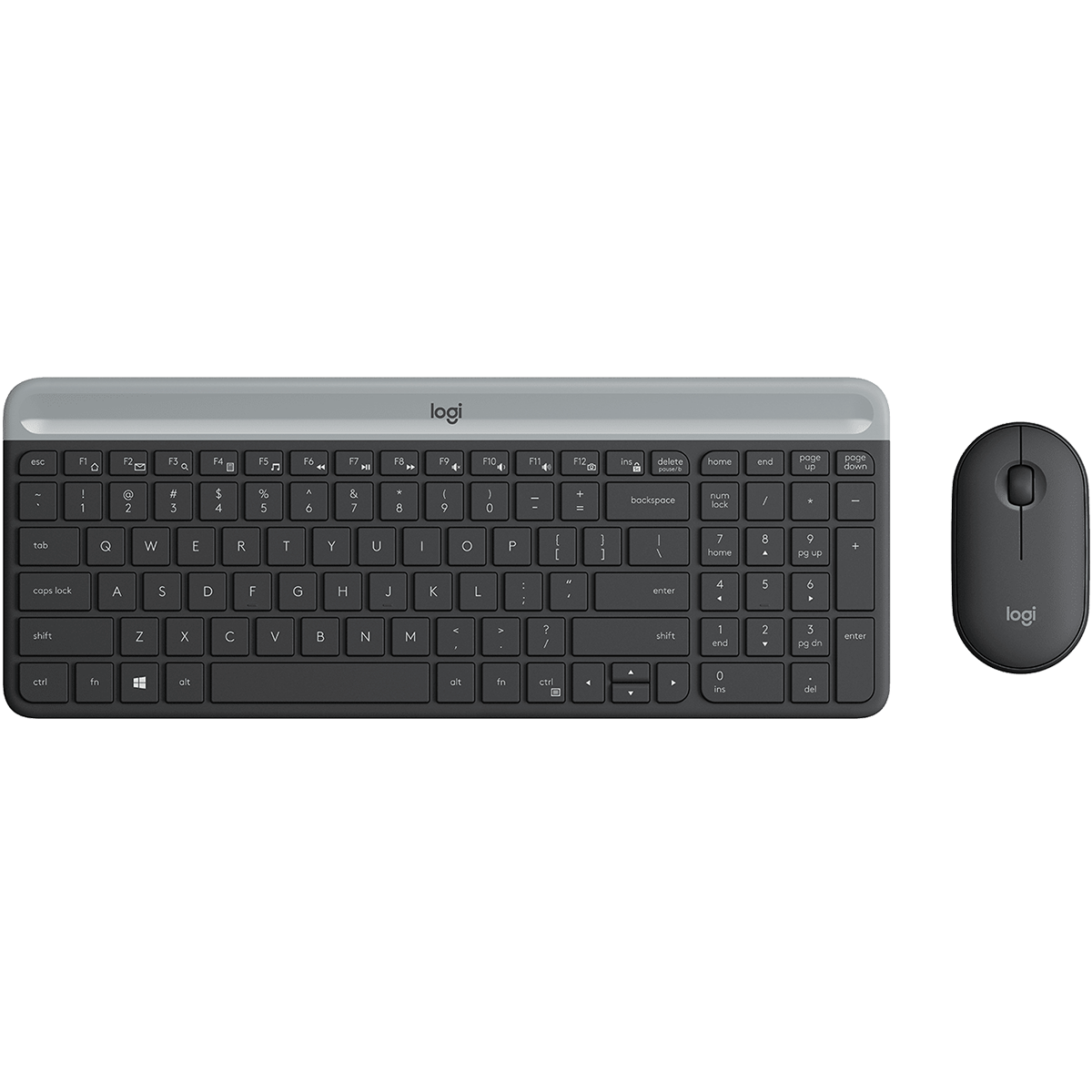 Bộ Phím Chuột Không Dây Logitech Mk470 Black