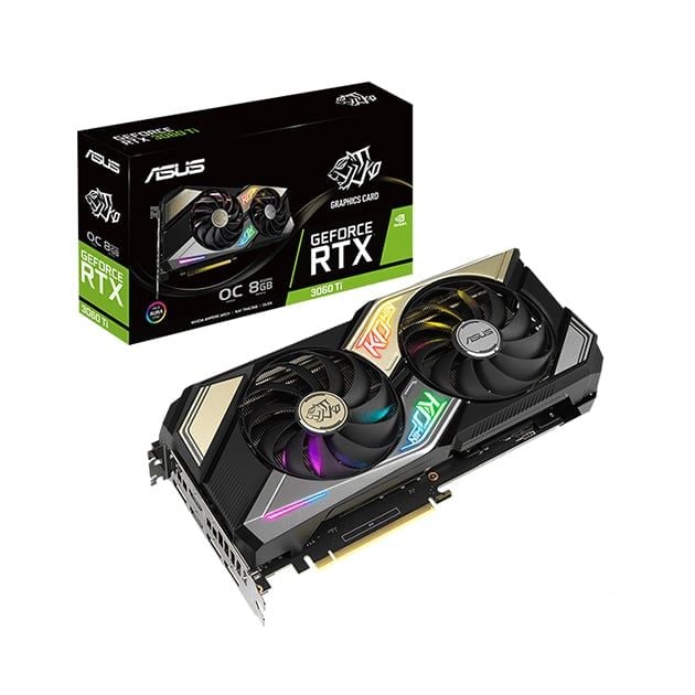 Card màn hình ASUS KO GeForce RTX 3060 Ti OC Edition 8GB V2 (KO-RTX3060TI-O8G-V2-GAMING)