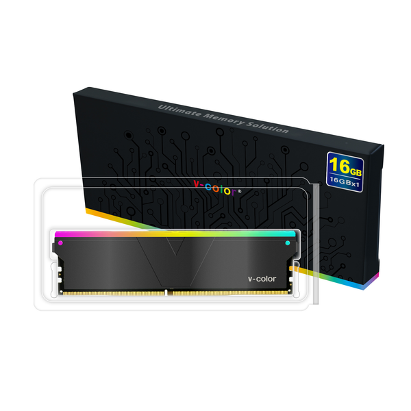Ram V-Color Skywalker Plus 1x16GB 3600 RGB Black DDR4 (TL416G36S818CSPKWS)