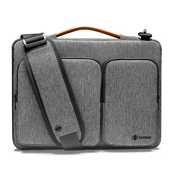  TÚI ĐEO TOMTOC (USA) 360* SHOULDER BAGS MACBOOK PRO 13″ NEW/MACBOOK AIR13″ 2019 - A42-C02G (GRAY) 