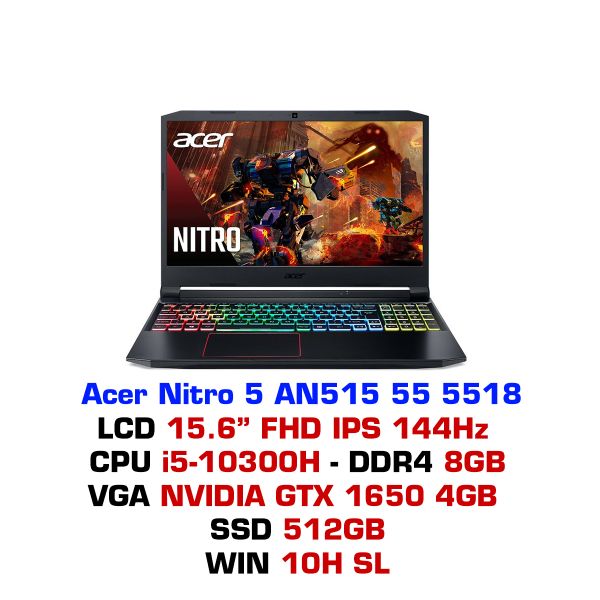  Laptop gaming Acer Nitro 5 AN515 55 5518 