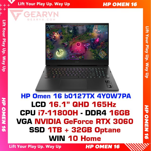  Laptop Gaming HP Omen 16 b0127TX 4Y0W7PA 