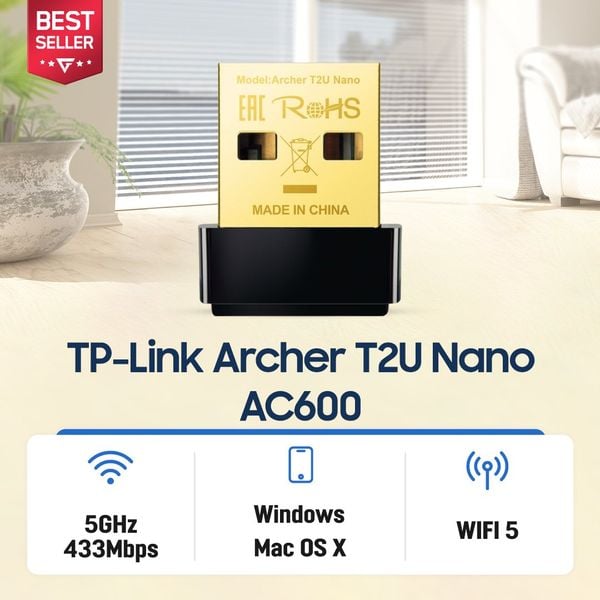 Usb Wifi TPLINK T2U Plus AC600