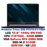  Laptop Gaming Acer Predator Triton 500 RTX2060 - PT515-51-79ZP 