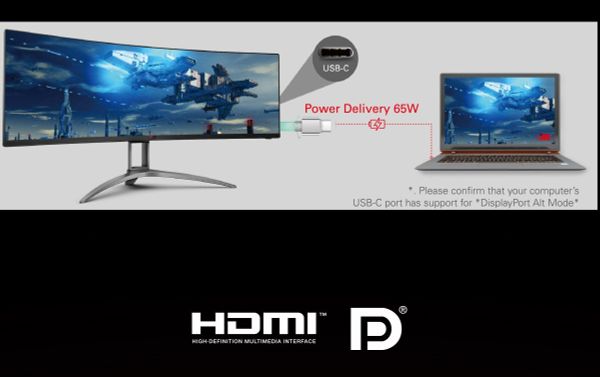  Màn hình cong AOC AGON AG493UCX 49” Dual 2K 120Hz 