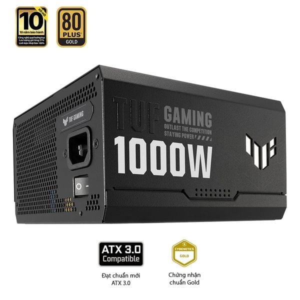  Nguồn máy tính ASUS TUF Gaming 1000W - 80 Plus Gold - Full Modular (1000W) 