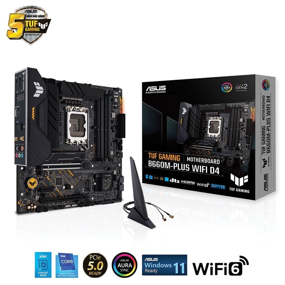 Bo Mạch Chủ Asus Tuf Gaming B660M - Plus Wifi Ddr4