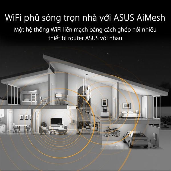  Bộ định tuyến WiFi 6 Asus TUF AX5400 chuẩn AX5400 