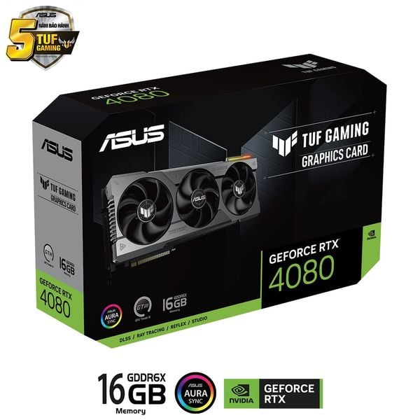  Card màn hình ASUS TUF Gaming GeForce RTX 4080 16GB (TUF-RTX4080-16G-GAMING) 