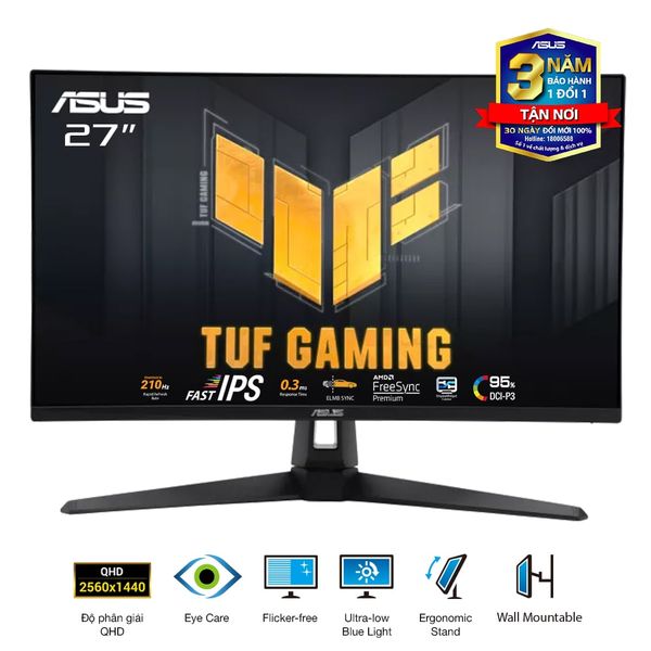  Màn hình ASUS TUF GAMING VG27AQ5A 27" Fast IPS 2K 210Hz chuyên game 