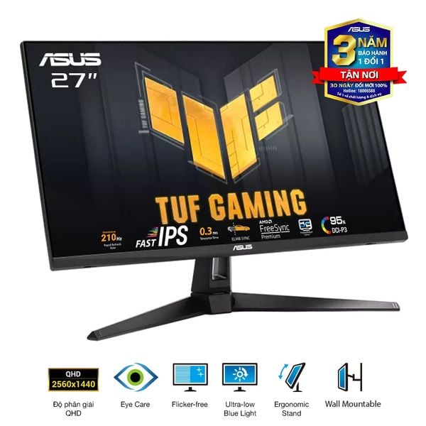  Màn hình ASUS TUF GAMING VG27AQ5A 27" Fast IPS 2K 210Hz chuyên game 