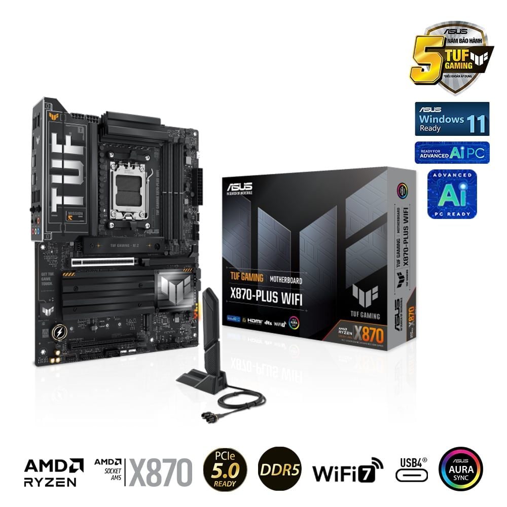 Bo Mạch Chủ Asus Tuf Gaming X870 - Plus Wifi (Ddr5)