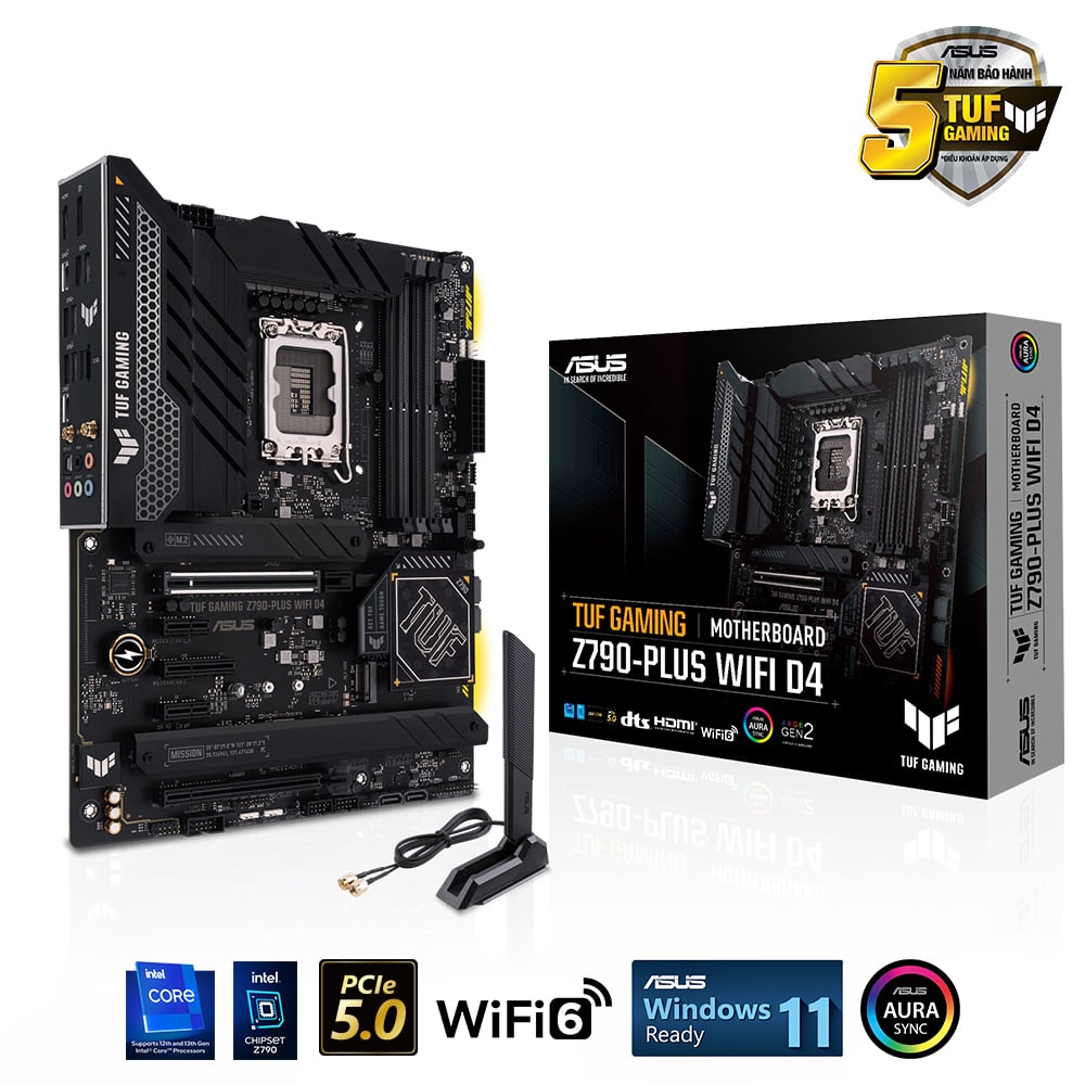 Bo mạch chủ ASUS TUF GAMING Z790-PLUS WIFI DDR4