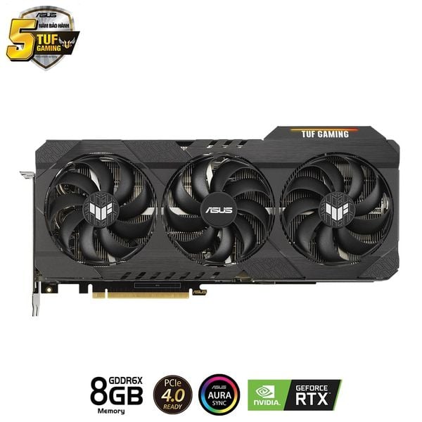  Card Màn Hình Asus TUF Gaming GeForce RTX 3070 Ti V2 8GB GDDR6X (TUF-RTX3070TI-8G-V2-GAMING) 