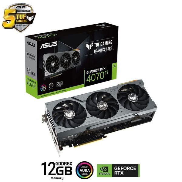 Card màn hình ASUS TUF Gaming GeForce RTX 4070 Ti 12GB (TUF-RTX4070TI-12G-GAMING)