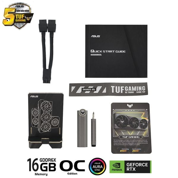  Card màn hình ASUS TUF Gaming GeForce RTX 4070 Ti SUPER 16GB GDDR6X OC Edition (TUF-RTX4070TIS-O16G-GAMING) 