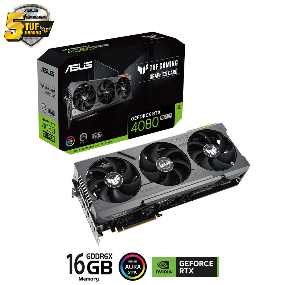 Card Màn Hình Asus Tuf Gaming Geforce Rtx 4080 Super 16Gb Gddr6X (Tuf - Rtx4080S - 16G - Gaming)