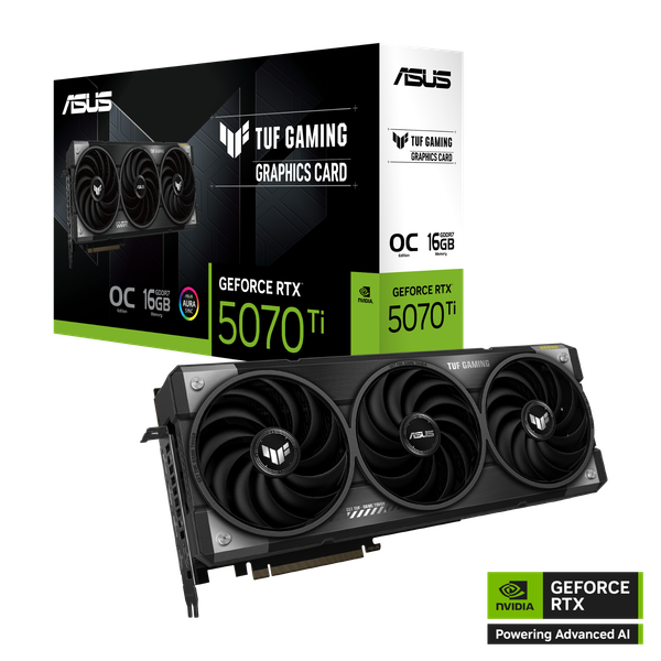 Card màn hình ASUS TUF Gaming GeForce RTX 5070 Ti 16GB GDDR7 OC Edition (TUF-RTX5070TI-O16G-GAMING)