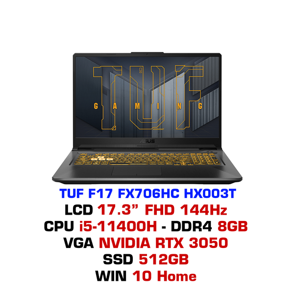  Laptop Asus TUF Gaming F17 FX706HC HX003T 