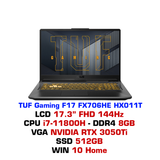  Laptop TUF Gaming F17 FX706HE HX011T 
