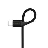  Cáp PISEN USB Type-C 2.4A braided 1200m(Anti-break) - TC14-1200 BLACK 