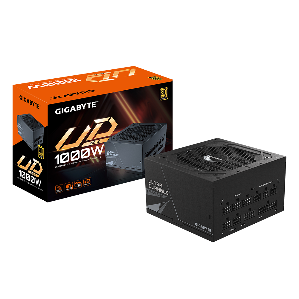 Nguồn máy tính GIGABYTE UD1000GM - 80 Plus Gold - Full Modular (1000W)