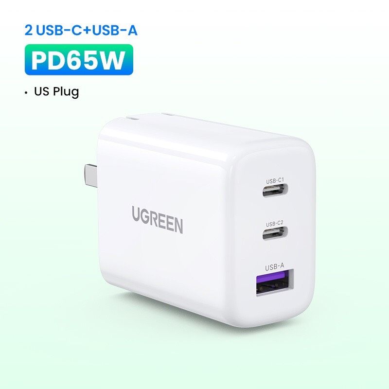 Bộ Sạc Nhanh Gan Nexode 65W Ugreen Cd244 15333