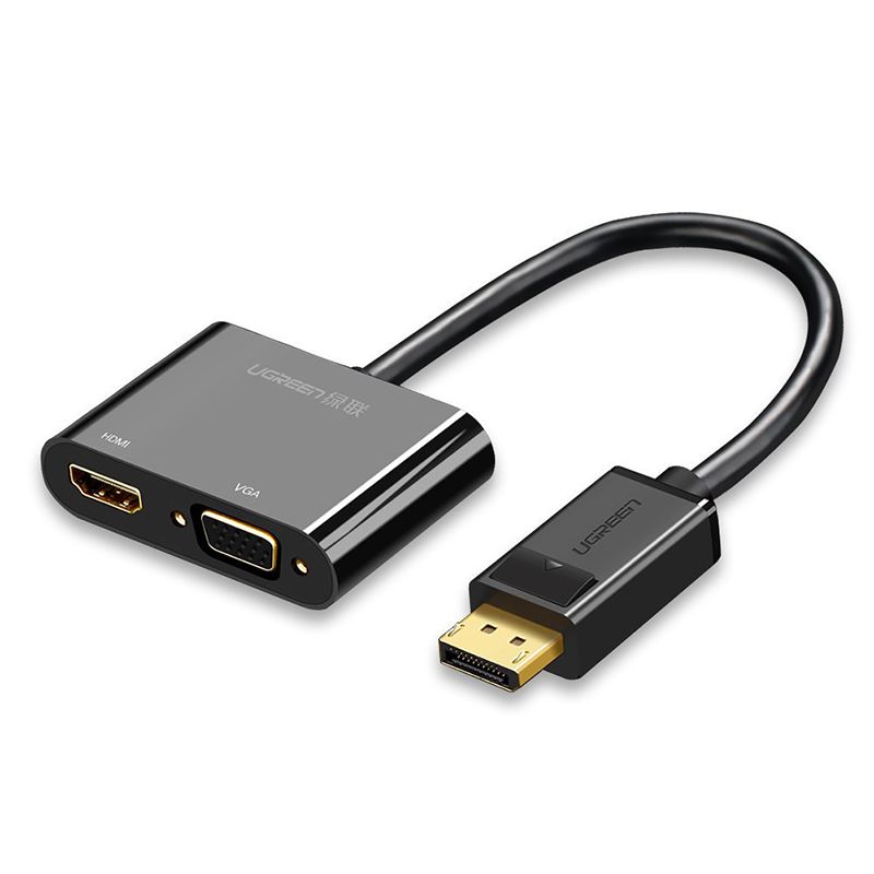 Cáp Chuyển Đổi Ugreen Displayport To Hdmi & Vga Converter 40367